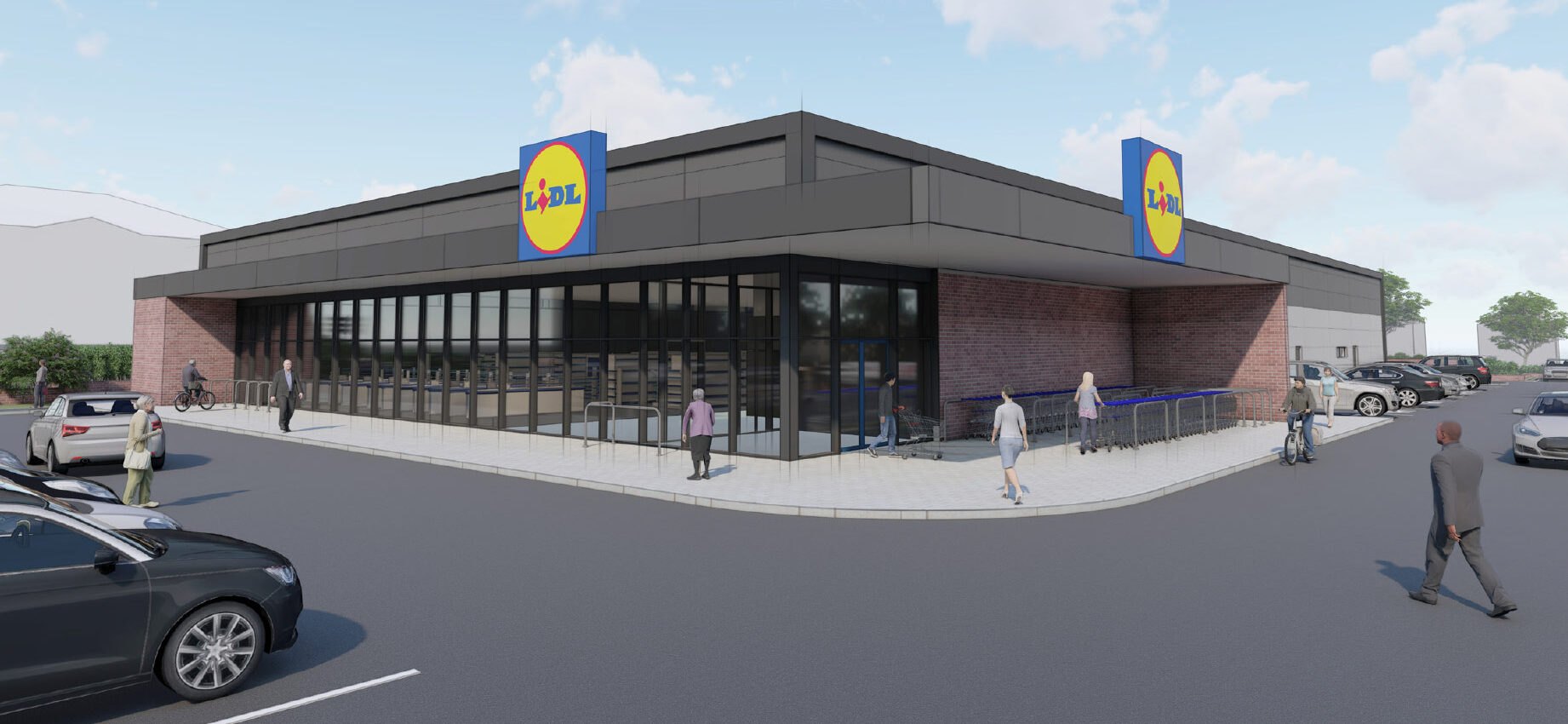 3D visual of the proposed store